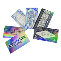 Billet de cartes d'embarquement holographiques à impression personnalisée de qualité supérieure