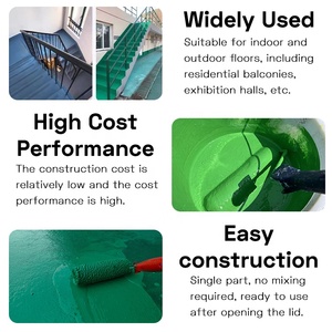 Revestimiento de Piso Monocomponente a Base de Agua, Fácil de Aplicar, Impermeable y Resistente al Desgaste, para Interiores y Exteriores, para Hogar y Oficina - Product Image 3