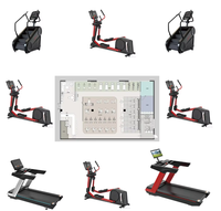 Caminadora Eléctrica Básica con Marco de Acero LED, Motor de 3.0HP, Monitoreo Inalámbrico de Frecuencia Cardíaca, Rango de Velocidad de 1-20km/h, Comercial/Gimnasio, Manual