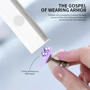 Lámpara LED UV portátil para uñas, Mini Linterna de mano para esmalte de Gel, Máquina secadora de uñas inalámbrica de secado rápido, fuente de alimentación USB - Product Image 6