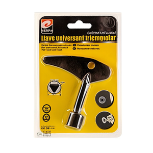 Chiave triangolare in lega di zinco Erpsl da 6 cm, chiave universale per serrature e apparecchiature - Product Image 2