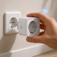 Prise intelligente WiFi Tasmota, prise allemande 16A 220V avec surveillance de la consommation d'énergie, télécommande, programmation horaire, Alexa Home Assistant