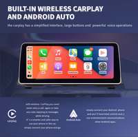 Écran tactile multimédia HD 12,3 pouces pour BMW Série 5 F10 F11 avec CarPlay et Android Auto intégrés, système Linux sans fil USB