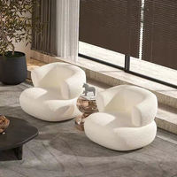 Canapé et fauteuil de salon au design moderne et nouveau, en tissu velours blanc, hauteur réglable, pour salle à manger, chambre, appartement