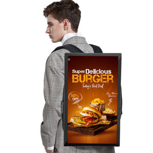 High Quality 27 Inch LCD Advertising Backpack Digital Billboard Human Walking Backpack Billboard Advertising Mobile Billboard - Product Image 1