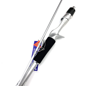 Canne à pêche marine Kaman <span class=keywords><strong>Dragon</strong></span> Carbon 2 brins 2,28 m, action rigide, pour bateau, anneaux Fushi, poids 180g, 118cm pliée - Product Image 5