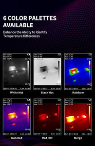 Câmera de Imagem Térmica Infravermelha Portátil YXI96 PRO de Alta Resolução 240*240 do Fabricante OEM com Luz LED e Cordão - Product Image 6