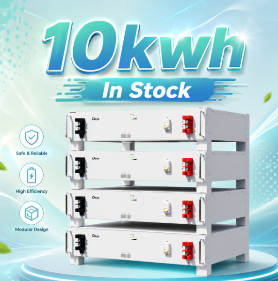Deye 10kwh Battery SE-G10.2  LFP Battery  51.2V 200Ah Deye 10.24KWH Rack Mounted LifePO4 Battery Low Voltage Lithium Ion Battery