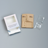 LashPlus – Mannequin multifonctionnel avec des paupières amovibles, pour s'entraîner à l'extension des cils du visage, Kit de moulage de la tête
