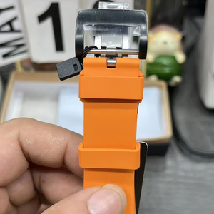 Reloj Mecánico Automático para Hombre 2026, Nuevo, de Lujo, con Fibra de Carbono Naranja, Función de Tacómetro y Reserva de Marcha - Product Image 3
