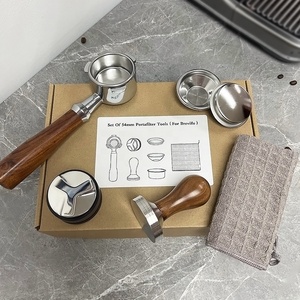 Barista Tools for Delonghi Brevill 51mm 54mm <strong>Coffee</strong> Distributor Bottomless Portafilter Espresso <strong>Tamper</strong> <strong>Set</strong> - Product Image 2