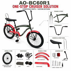 <span class=keywords><strong>Bicicleta</strong></span> de Paseo Urbana Negra, Estilo <span class=keywords><strong>Lowrider</strong></span>, Venta al por Mayor, con Piezas Resistentes a la Corrosión, Uso Duradero - Product Image 4