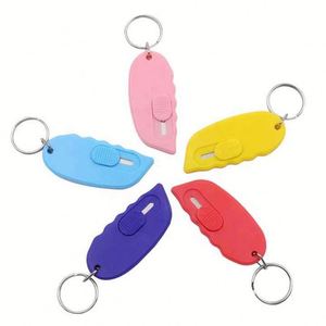 Mini coupe-enveloppes en plastique personnalisé avec logo, ouvre-lettres rétractable portable pour la chasse, la survie, les sports, porte-clés, coupe-boîtes - Product Image 3