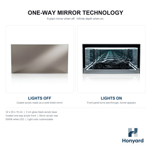 Vitrina Honyard Hexagonal Infinity Abyss Tunnel con Espejo y Luz LED para Figuras de Acción y Coleccionables - Product Image 4