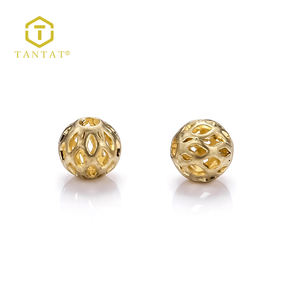 Металлические бусины из филиграни с золотым и серебряным покрытием - Product Image 2