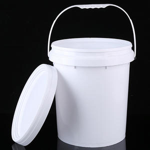 Seau en plastique multifonctionnel de <span class=keywords><strong>5</strong></span> gallons (18 L), seau en plastique rond PP robuste personnalisé de 20 L pour l'emballage de peinture/ciment - Product Image 1
