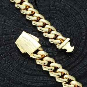 <span class=keywords><strong>Cadena</strong></span> Cubana <span class=keywords><strong>De</strong></span> Oro <span class=keywords><strong>14k</strong></span> EDGE Cierre Sencillo Joyería <span class=keywords><strong>De</strong></span> Lujo Para Hombre Estilo Hip Hop 12mm Chapada En Oro <span class=keywords><strong>De</strong></span> <span class=keywords><strong>14K</strong></span> Tipo Miami Mónaco - Product Image 5