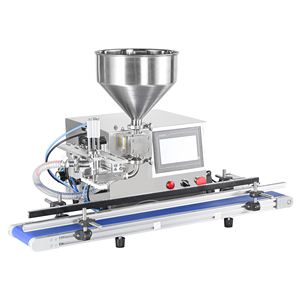 Desktop Paste Filling Machine With Conveyor Gear Pump For Honey Cream <b>Jam</b> Sauce Detergent Lotion Oil - Product Image 1