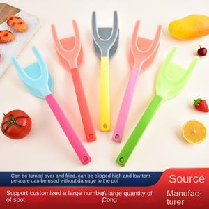 Espátula de Cocina de Silicona <span class=keywords><strong>Dos</strong></span> <span class=keywords><strong>en</strong></span> <span class=keywords><strong>Uno</strong></span>, Transfronteriza, con Mango Antideslizante, Resistente a Altas Temperaturas, Anti-quemaduras, para Carne, Pescado Frito y Huevos - Product Image 2