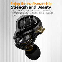 KZ ZAR HiFi 7BA+1DD IEM Écouteurs filaires intra-auriculaires Moniteur intra-auriculaire Casque hybride avec microphone Bass Écouteurs pour téléphone
