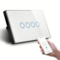 Interrupteur intelligent électrique 16A 250V WiFi, commande vocale à distance, interrupteur tactile pour la domotique