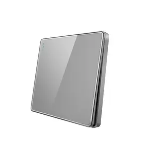 Sirode T1 loạt người anh tiêu chuẩn hiện đại grey Acrylic Glass Tấm chuyển đổi 1 Gang 1 cách điện tường chuyển đổi và ổ cắm cho nhà