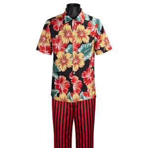 Evcil Hayvan Dedektifi Cosplay Kostümleri Yaz Anime Erkek Baskılı Çiçek Desenli Gömlek Anime Kıyafetleri Kostüm Cosplay Ace <span class=keywords><strong>Ventura</strong></span> Cosplay Kıyafeti - Product Image 1