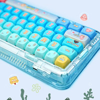 Custom-designed Transparent PC Keyboard RGB Wireless Tri-mode Support Custom Print Logo/Color/Configuration/Keycap/Switch