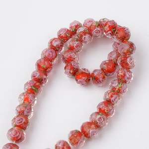 10mm マルチカラーガラスランプワークビーズ ファセットカット ホイール型 ルースビーズ ネックレス ブレスレット DIY ジュエリー製作 アクセサリー - Product Image 3