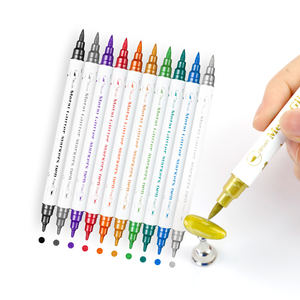 कारखाने की कीमत गैर विषैले धातु नाखून मार्कर डबल टिप गैर-विषैले वॉटरप्रूफ ग्लिटर नाखून पेंट मार्कर diy नाखून पेंट मार्कर diyy नाखून पेन निर्माता - Product Image 1