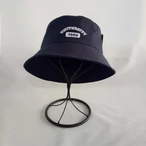 Topi bucket uniseks untuk pria wanita dewasa topi Bucket uniseks reversibel topi ikan Logo kustom untuk nelayan cetak anak katun dewasa topi Bucket