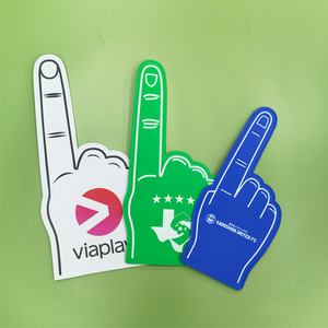 Hot Sell Custom Sport Fans Giant Thick Eva Foam Cheering Giant Sponge Hands Foam Victory <strong>Fingers</strong> Promotional Foam <strong>Finger</strong> Hand - Product Image 5