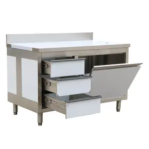 Stainless Steel Industrial Storage Work Table for Hotel Kitchen Equipment Restaurant Kitchen Food Cabinet