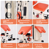 Station de musculation multifonctionnelle pour la maison, machine combinée presse à jambes et crossover avec pile de poids de 65 kg pour la musculation
