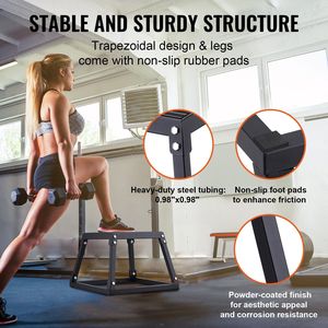 Caja de Salto Pliométrica de Acero de 12 Pulgadas con Superficie Antideslizante para Entrenamiento de Fuerza en Gimnasio por DB Wholesale - Product Image 5