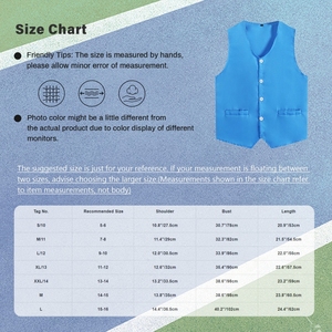 Gilet de Volontaire à Boutons pour Enfants (Garçons et Filles) de 5 à 16 Ans – Uniforme pour Activités Scolaires, Services Sociaux et Nettoyage Public - Product Image 6