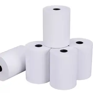Factory Supplier Pos Terminal Paper 48gsm 55gsm Paper Roll for 58mm Thermal Printer 80x80 80x70 57x50 57x40