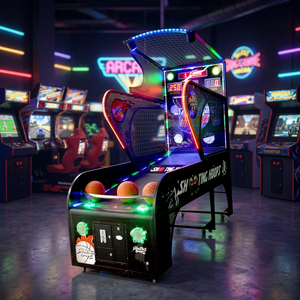Máquina de Juego Arcade de Baloncesto HGR Deluxe, 1 Jugador, 120W, 250KG, Equipo Comercial para Niños y Adultos - Product Image 6