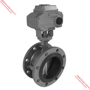 Válvula de Mariposa con Actuador Rotatorio Eléctrico de 12V CC, Tipo Doble Brida, Asiento de Goma NBR, Acero al Carbono, COVNA, Ventana de 90 Días, PN16 - Product Image 2