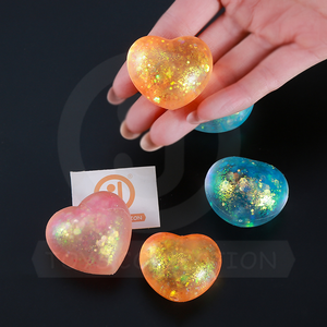 Wholesale <b>Mini</b> Heart Squeeze Toy Maltose Stretchy <b>Squishy</b> Stress Relief Vent Toy TPR Material 5cm Size for 5 7 Years Old Girls - Product Image 3