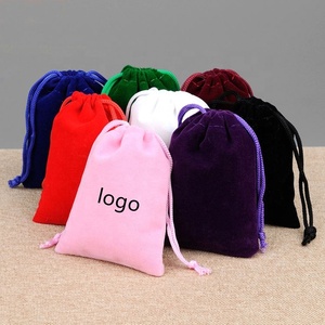 Bolsa de terciopelo con bordado personalizado, bolsa para monedas, Primavera, venta al por mayor - Product Image 5