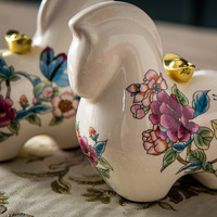 Figurine de cheval en céramique porte-bonheur pour la prospérité, décoration de bureau, salon, meuble TV, cadeau de déménagement