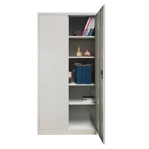 Mueble de oficina de acero, armario de almacenamiento de archivos de metal, 2 puertas