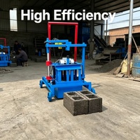 Machine de fabrication de briques en ciment autobloquantes à faible coût, ligne de production automatique de blocs creux en béton pour usage domestique et commercial