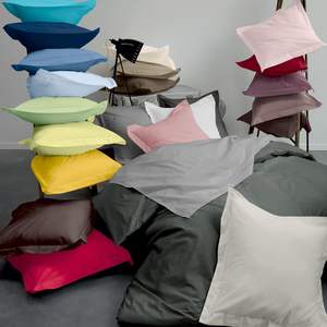 Housse de coussin de soutien pour la maison en tricot <span class=keywords><strong>Linnea</strong></span>, écologique, unie, 230 x 43 cm, 100 % coton, blanc alto, 200 fils, lavage à la main - Product Image 5