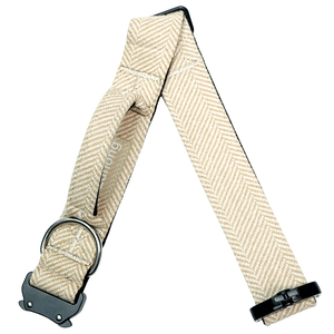 Collier pour chien réglable en néoprène rembourré avec poignée de contrôle et boucle en métal à dégagement rapide pour chiens de taille moyenne à grande - Product Image 4