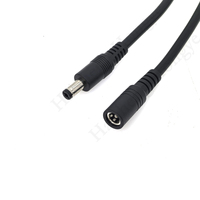 Haute qualité 12V 5A DC 5521 5525 DC5521 5.5MM X 2.5MM 2.1MM 5.5*2.1MM connecteur d'alimentation cc à câble en queue de cochon 18AWG 30CM