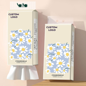 Wholesale 4-Ply Eco-Friendly Disposable Hanging Facial Tissues High Absorbent Multi-Purpose Paper for HomeUse Soft Tissue Paper