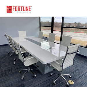 Ấn Độ Thị Trường IT Đồ Nội Thất Văn Phòng Sử Dụng Đá Cẩm Thạch Nhân Tạo Hội Nghị Đá Vuông Lớn Bảng Hội Nghị - Product Image 4