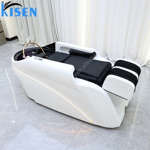 KISEN Offre Spéciale Fauteuil de Lavage Électrique pour Salon de Coiffure et Spa avec Table de Massage et Vaporisateur de Thérapie Capillaire - Product Image 2
